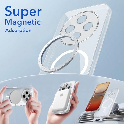 Image of Jkobi Lifetime Anti-Yellow MagSafe Compatible Clear Back Cover Case for Vivo iQOO Z10 (Sleek Hard Crystal | Shockproof and Camera Protection)