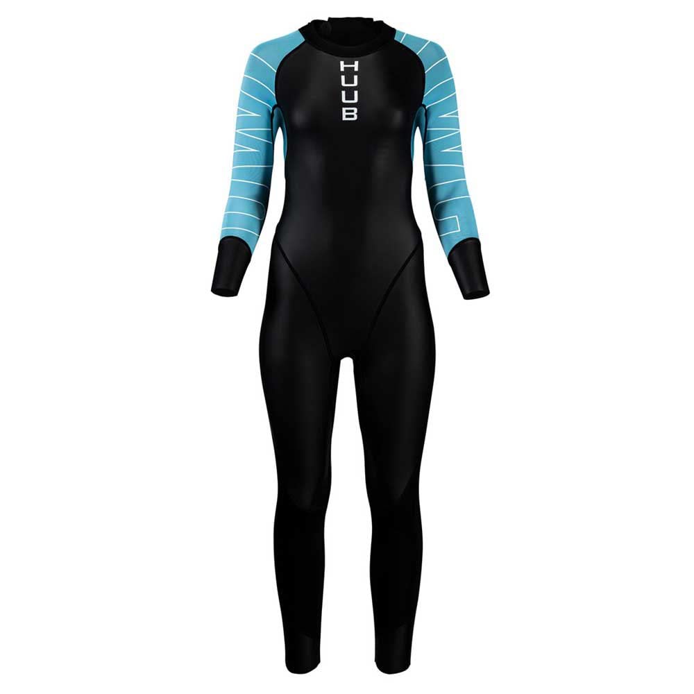 Huub Traje de Neopreno para Mujer, Negro, Azul Cielo, Manga Larga, Protección UV