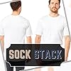 Sock Stack Mens T Shirt Pack of 3 Crew Neck T-Shirts for Men Multipack Super Soft Short Sleeve Slim Fit for Any Everyday Wear, White Small #1