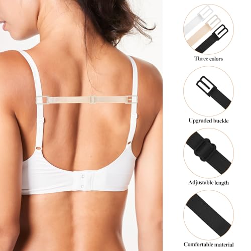 Macuezu 12 Pcs Bra Strap Holders for Slipping, Silicone Bra Strap Cushions, Gel Pads Anti Slip Shoulder Cushions and Holders, Shoulder Protectors for Women, Comfort Non Slip - Thumbnail 4
