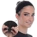 Wig Grip Band - Adjustable To Custom Fit Your Head - Velvet Comfort - Non Slip Breathable Lightweight Material For All Day Wear! Keep Wig Comfortably Secured In Place - By Madison (Black)