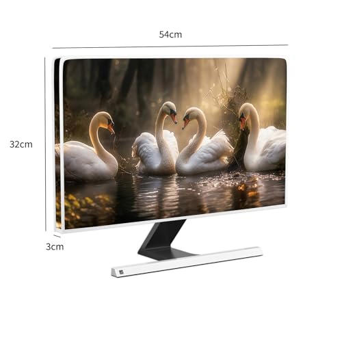 Image of Owl Waterproof 22, 23, 24, 25 Inch Anti-Static Dustproof LCD /LED /HD Natural Animals Desktop Computer Monitor Cover Monitor Accessories Laptop TV LCD Screen Decoration for Tablet