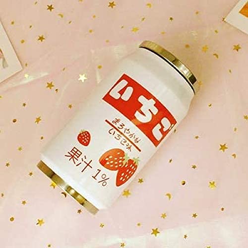 Pexizuan Kawaii Water Bottles Stainless Steel Water Bottle Kawaii Water Bottle With Straw Japanese Water Bottle Insulated(500Ml/16.9Oz,White) #TOP2