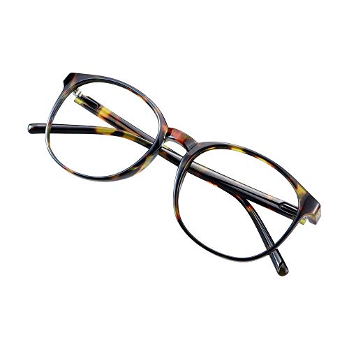 Image of VisionGlobal Blue Light Blocking Glasses, Lightweight Oval Frame, Computer Glasses for Gaming, Office, TV