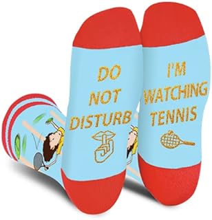 AGRIMONY Funny Socks for Men Women Teenage Boys - Do Not Disturb I'm Novelty Funky Fun Crazy Crew Cotton Socks Gifts Christmas Stocking