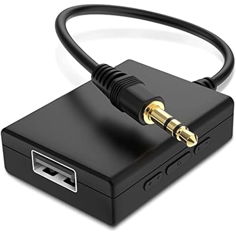 USB to Aux Audio Adapter, ANDTOBO 3.5 mm Male to USB Female Adapter for Playing Music with USB Drive in your Car Cover