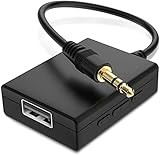 【MUSIK IM AUTO ODER LAUTSPRECHER ABSPIELEN】: Dieses Produkt ermöglicht es Ihrer U Disk, Musik im Auto Audiosystem oder 3,5mm Lautsprecher abzuspielen.