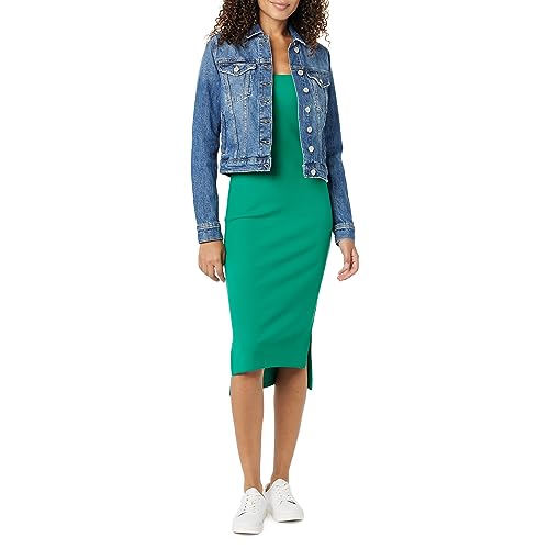 The Drop Women's Jai Cropped Denim Jacket4