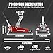 Jack Boss 3 Ton Low Profile, Aluminum and Steel Racing Floor Jack with Dual Pistons Quick Lift Pump for Sport Utility Vehicle, Lifting Range 3-15/16