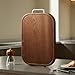 Leking Premium Solid Ebony Wood Cutting Board for Kitchen - 14.5