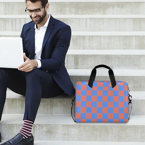 Maletín portátil para laptop 15.6 pulg Azul-naranja miniatura 3