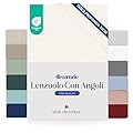 Dreamzie Coprimaterasso Matrimoniale 180 x 200 cm - Angoli da 35 cm per Materassi Spessi - 100% Microfibra - Bianco sporco, Certificato senza Prodotti Chimici (Oeko-TEX)