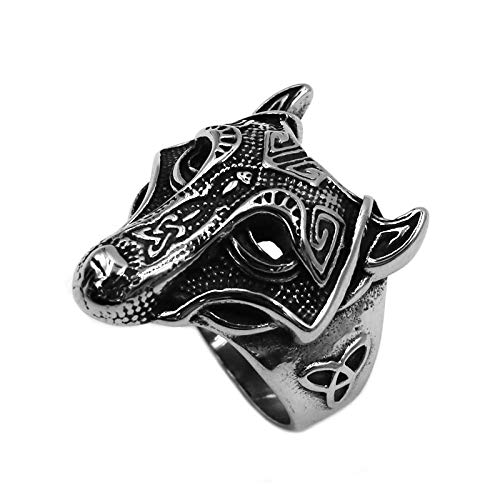 Anel Viking Lobo Fenrir De Aço Inox Modelo Masculino Série Vikings Ragnar Thor Floki (21)