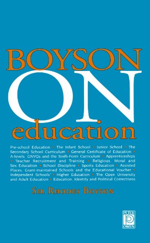 Boyson on Education view 2