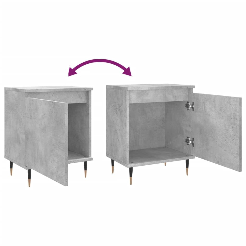 Eleganter Nachttisch aus Holzwerkstoff mit Staufach und stabiler Tischplatte für Wohnzimmer und Schlafzimmer, feuchtigkeitsbeständig und leicht zu reinigen