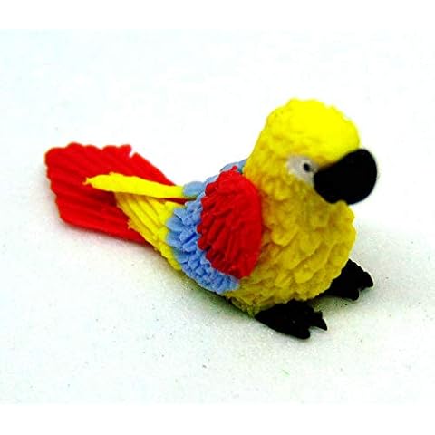 Tumdee Miniatures Dolls House Miniature Small Polymer Clay Parrot Miniature Bird Accessory P5 Cover