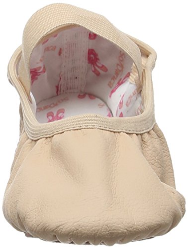 SD69L Soft Leather Elastic Casing Ballet Shoes2