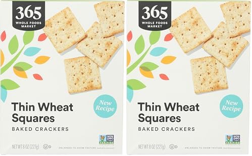 365 by Whole Foods Market, Organic Wheat Squares, 8 Ounce (Pack of 2)