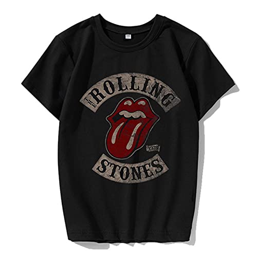 Nicey Rolling Stones – T-Shirt à Manches Courtes pour Hommes - Les Beatles, Paul McCartney, John Lennon, RIngo Starr, George Harrison Nicey Rolling Stones - T-Shirt à Manches Courtes pour Hommes