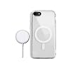GGM GİYİM & AKSESUAR iPhone 7/8 / Se 2020 / Se 2022 için Magsafe ile Uyumlu Arka Kısmı Şeffaf Kenarları Silikon Yapılı Güçlendirilmiş Mıknatıslı Wireless Kablosuz Şarj Destekli Kılıf (7/8/Se 20/22)