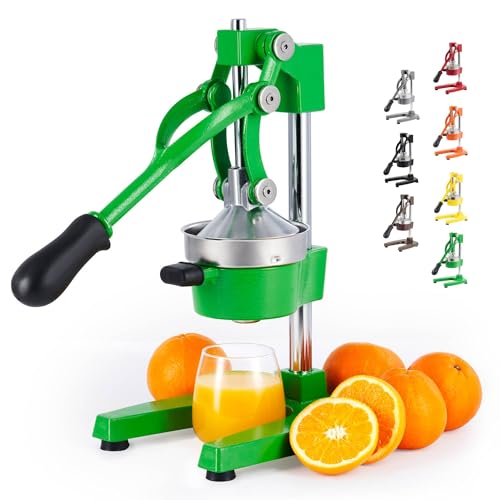 CO-Z Manual Citrus Juicer, Professional Orange and Lemon Juice Maker, Easy to Clean, Green