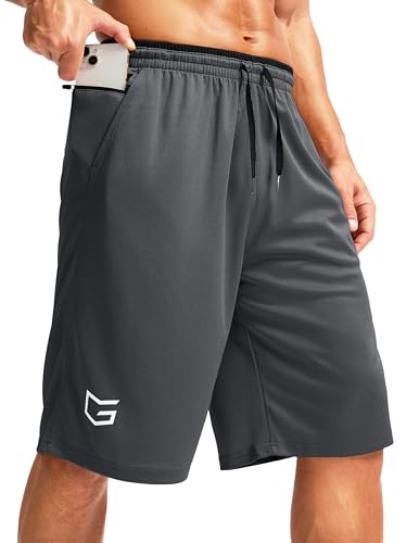 Image of G Gradual Men's Long Basketball Gym Shorts 9 inch /11 inch with Pockets