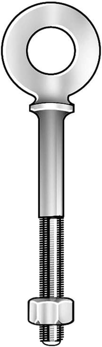 N2028-SS-6 Shoulder Pattern Nut Eyebolts, 3/4-10" x 6"