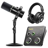 MAONO PD200W & P1 & MH700 Studio Recording Equipment Include Interface & Microphone for Create