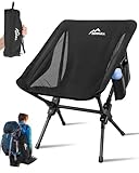 WISIMMALL Portable Camping Chair, Quick Setup Folding Chair, 4 Lbs Lawn Chair with Cup Holder and Storage Bag, Lightweight Camping Chair for Easy Carry to Hiking, Camping, Sport, Travel, Beach