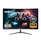 FRONTECH 27-Inch (68.58 cm) Curved Gaming LED Monitor | Full HD 1080p | 120Hz Refresh Rate | RGB Lights | HDMI & VGA Dual Input | Wall Mountable | 3 Years Warranty (MON-0053A)