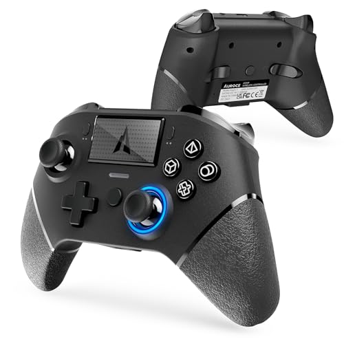 ASUSPORACE AUROCE Wireless Controller for PS4 Pro/Slim/PC, PS4 Controller Pro Gamepad with ALPS Joystick Hall Trigger Dual Vibration Mapping Button, Substitute for PlayStation 4 DualShock 4[1 Pcs]