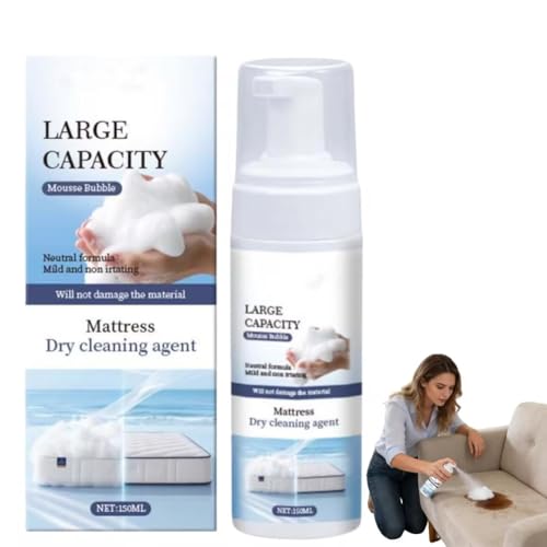 Nettoyant Matelas, 2026 Nettoyant Tapis Moquette, Néttoyant Canapé Tissu, Détachant Matelas, Shampouineuse Matélas,Néttoyant Puissant Pour Matélas Jaune,élimine Les Taches Tenaces Et Les Odeurs,150 ml