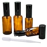 medicamentos vih aeropuerto 【LA SEGURIDAD】Botella de spray de vidrio ámbar Protege contra los rayos UV. Excelente sellado, nunca gotee líquido.El material atomizador pulverizador es alúmina.