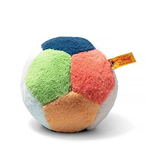 Steiff 242182 Soft Cuddly Friends Ball mit Klangspiel 13cm, bunt, Plüsch Multicolor