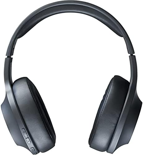 Nokia E1200 Essential Wireless Headphones, On-Ear Headphones with Foldable Headband, Bluetooth 5.0 Compatible, 40Hrs Wireless Playtime, Black