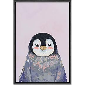 SIGNWIN Framed Canvas Wall Art Cute Nursery Baby...