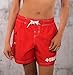 BLARIX Womens Lifeguard Board Shorts (Medium, Red)