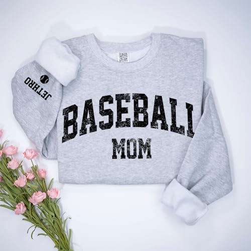 Personalized Baseball Mom Shirt, Custom Sport Mom Shirt, Shirt for Baseball Mom Lover, Gift for Mom, Support Basketball Match Outfit 23