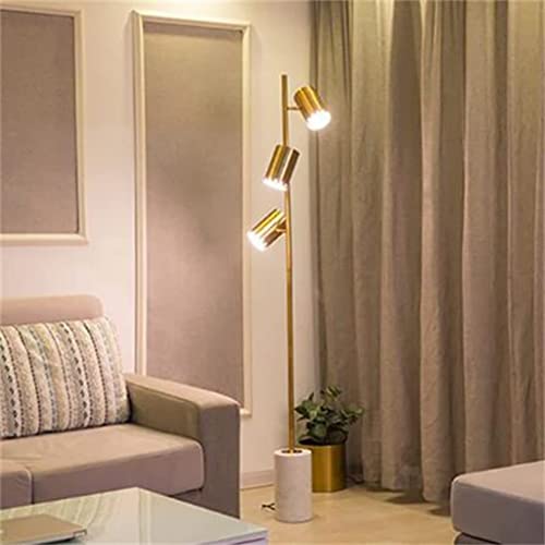 Lámpara de pie elegante con base de mármol para iluminar salones y dormitorios modernos 7