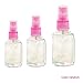 Produktbild Floridivy 3pcs 50ml 30ml 100ml portátil Bottiglia di Profumo di Plastica riutilizzabile trasparente besprühen Bottiglia vuota Profumo di Pompe por serbatoi Colore casuale
