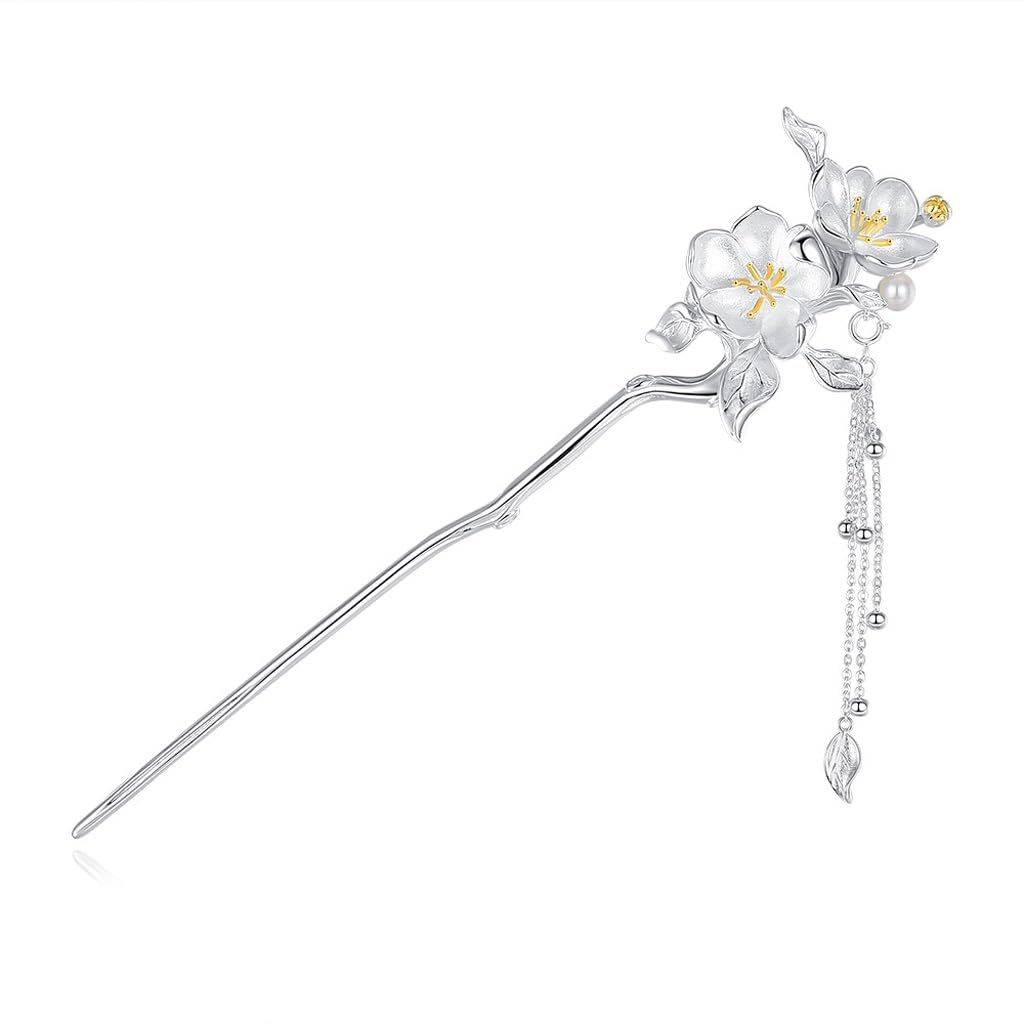 Haitang Flower Tassel Hairpin With Ancient Headwear And Costume Accessories