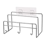 [size] 20*11*11CM, This pan storage rack is designed to fit the majority of kitchen cupboards to boost and organise your space.