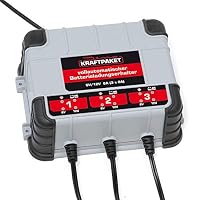 Dino KRAFTPAKET 3x2A-6V/12V Erhaltungsladegerät/2A je Output/Intelligentes und vollautomatisches Ladungserhaltungsgerät/Für Blei-Säure, GEL, EFB, AGM-Batterie/KFZ-Batterie-Ladegerät für Auto Motorrad – Ansicht 4