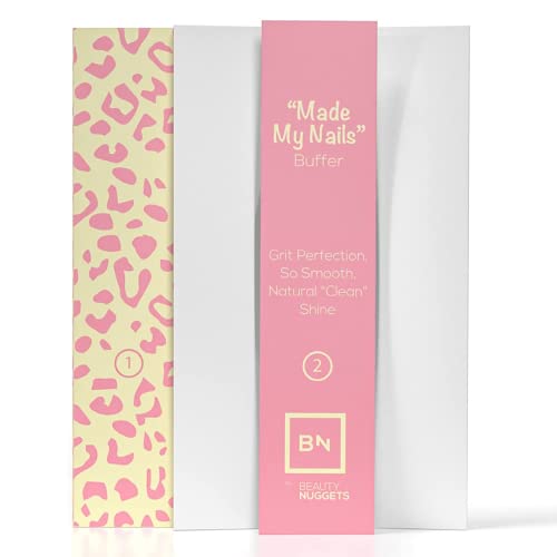 Beauty Nuggets - Replacement Nail Buffer Block Pads -A Cost Effective Buffer Block Nail Care Renewal System- 3 Sides Coarse Pads-Just Peel Off Used Pads and Stick in New Ones. 4pcs Combo Pads, 1pk