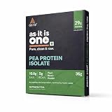 AS-IT-IS ONE Pea Protein Isolate, Unflavoured & Unsweetened, 29g Protein per Serving, 36g Sachet - Plant-Based, Supports Muscle Repair & Growth, For All Ages Adults & Lifestyle Maintenance 36g