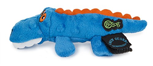 image for goDog Gators Just for Me Squeaker Plush Pet Toy for Dogs & Puppies, So
