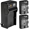 BM 2 Pack LP-E6N Batteries and Charger for Canon EOS R, EOS R5, EOS 90D, EOS 60D, EOS 70D, EOS 80D, EOS 5D II, EOS 5D III, EOS 5D IV, EOS 5Ds, EOS 6D, EOS 6D II, EOS 7D, EOS 7D II, XC10, XC15 Cameras