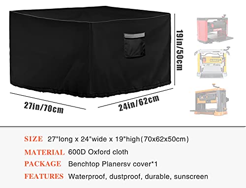 Mboom Portable Planer Dust Cover - Protective Shield Against Sawdust & Wood Chippings,27X24X19 Inch #TOP1