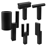 1 inch Blacksmith Anvil Hardy Hole Tools Set (5PCS) Blacksmithing Forge Forging Tool with Hot Cut...