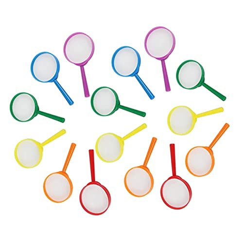 PACKOVE 15pcs Boys and Girls Reading Magnifying Glasses Magnifying Glasses Toy for Years Old Portable Handheld Exploration Play Magnifier for Birthday Christmas School Events Random Color